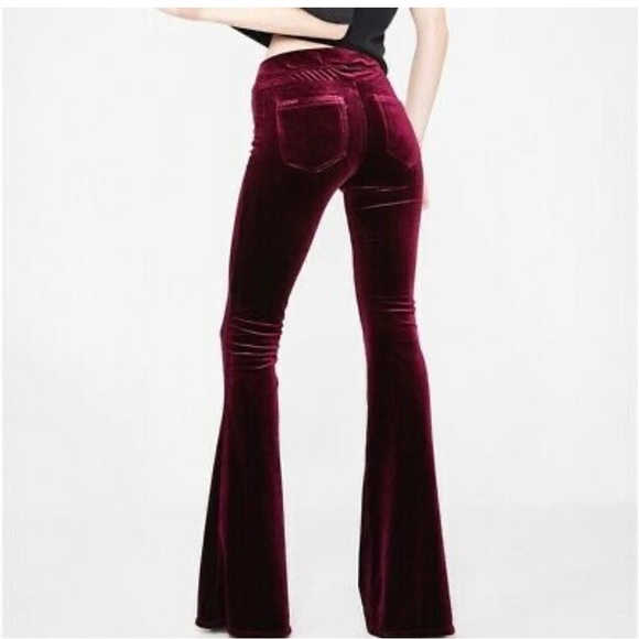 Free People Blank NYC Velvet Pull-On Flare Pants - Picture 4 of 8